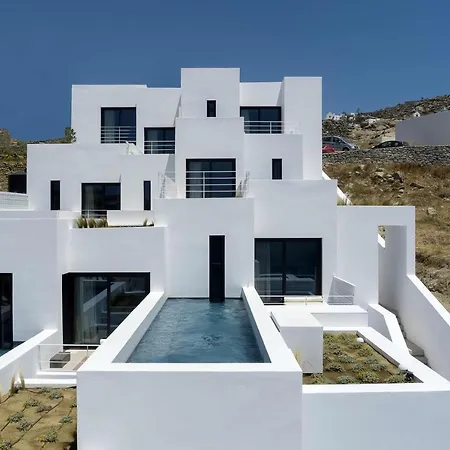 호텔 Cubic Mykonos Seafront Design 오르노스